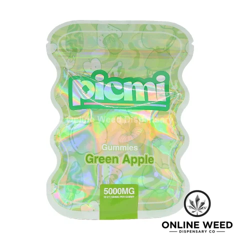 Picmi 5000mg Shroom Gummies – Green Apple