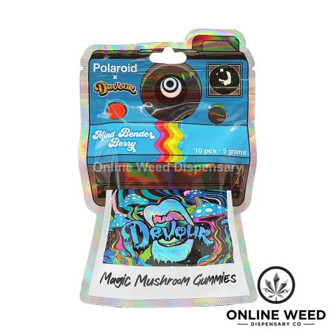 Polaroid x Devour 5g Shroom Gummies – Mind Bender Berry