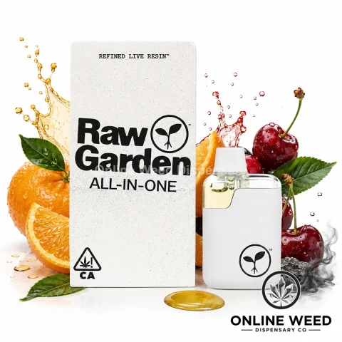 Raw Garden 1g Live Resin Disposable Vape – Tropicana Cherry
